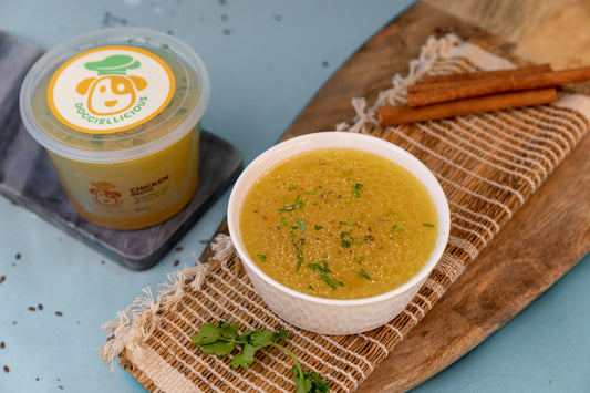Doggilicious - Chicken Bone Broth (Frozen Product)(all inc)
